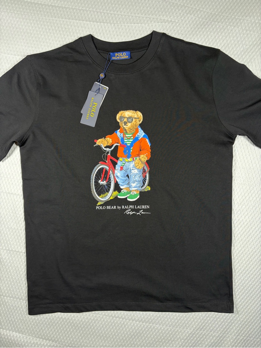 Men’s Polo Ralph Lauren Polo Bear T-Shirt Black Men’s Large Regular Fit